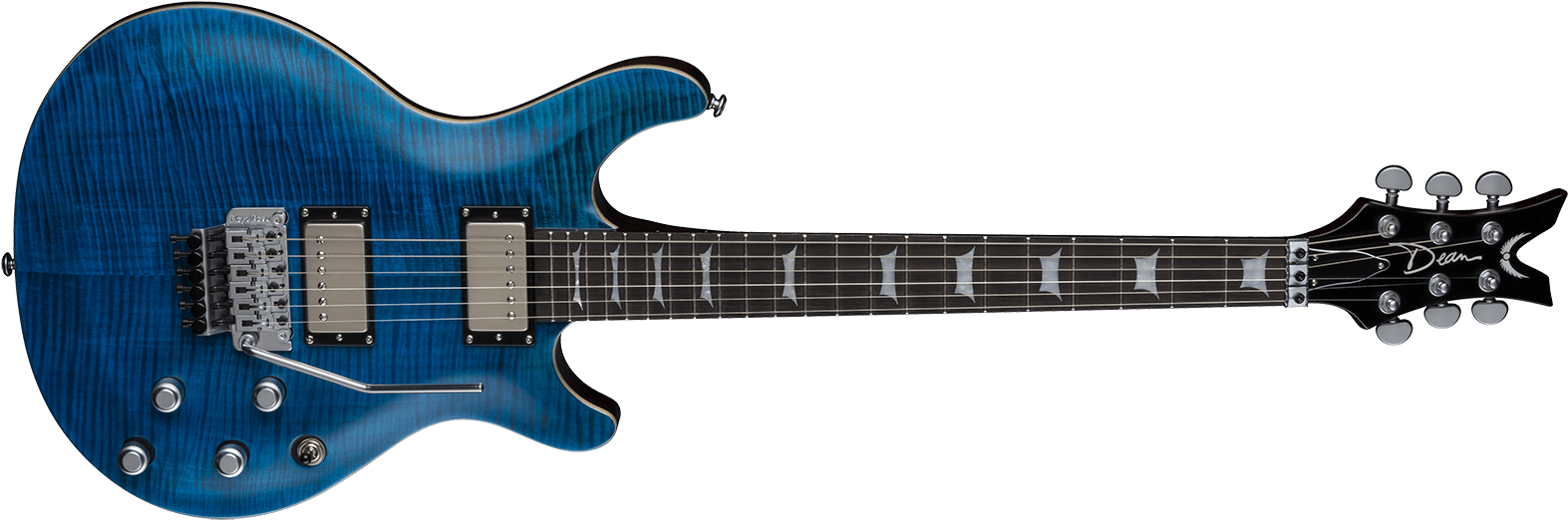 Dean Icon Flame Top Floyd Electric Guitar - Solar S1 6 Guitar Clipart (1600x580), Png Download