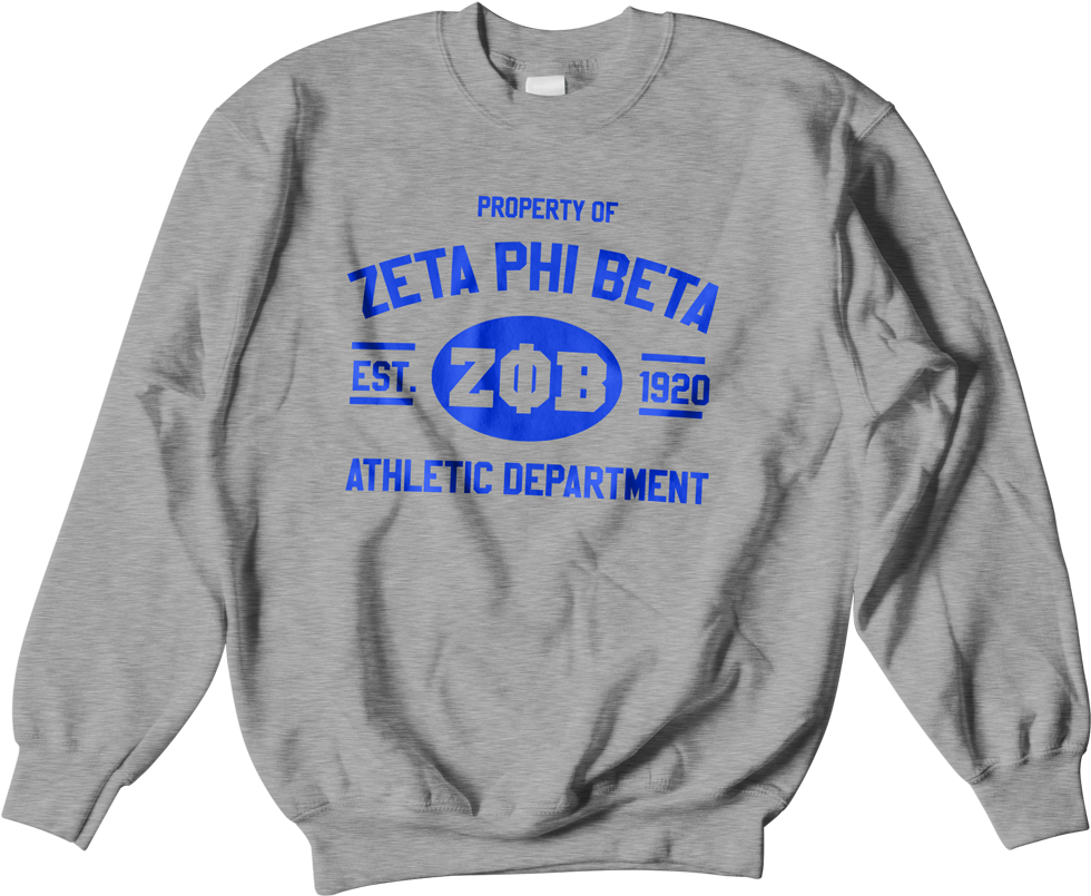Zeta Phi Beta Athletic Crewneck Sweatshirt - New Jordan 9 Dream It Do Clipart (980x805), Png Download