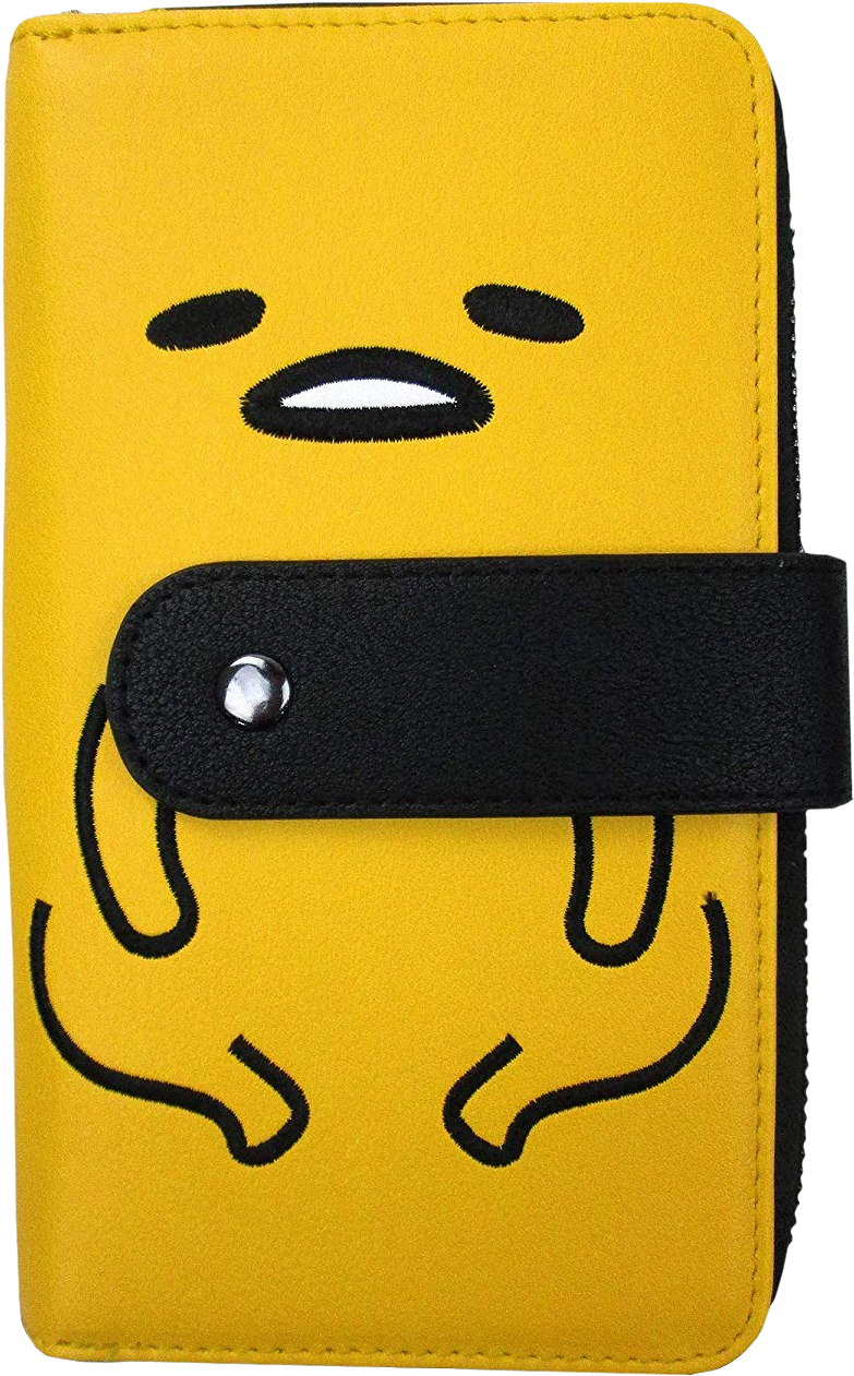 Gudetama 6” Faux Leather Zip-around Wallet By Loungefly - Wallet Clipart (829x1290), Png Download