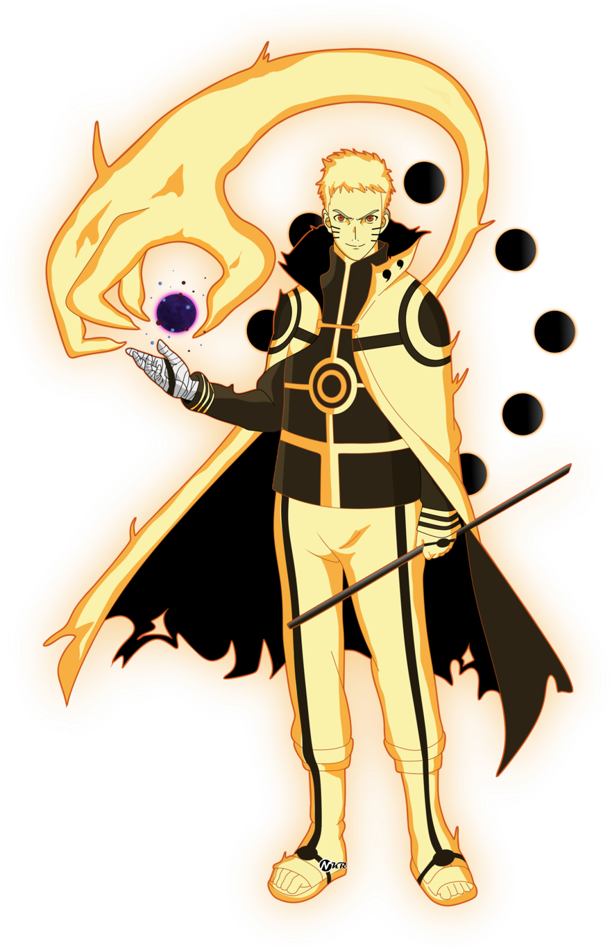 Naruto Modo Kurama Png - Adult Naruto Six Paths Clipart (879x1365), Png Download