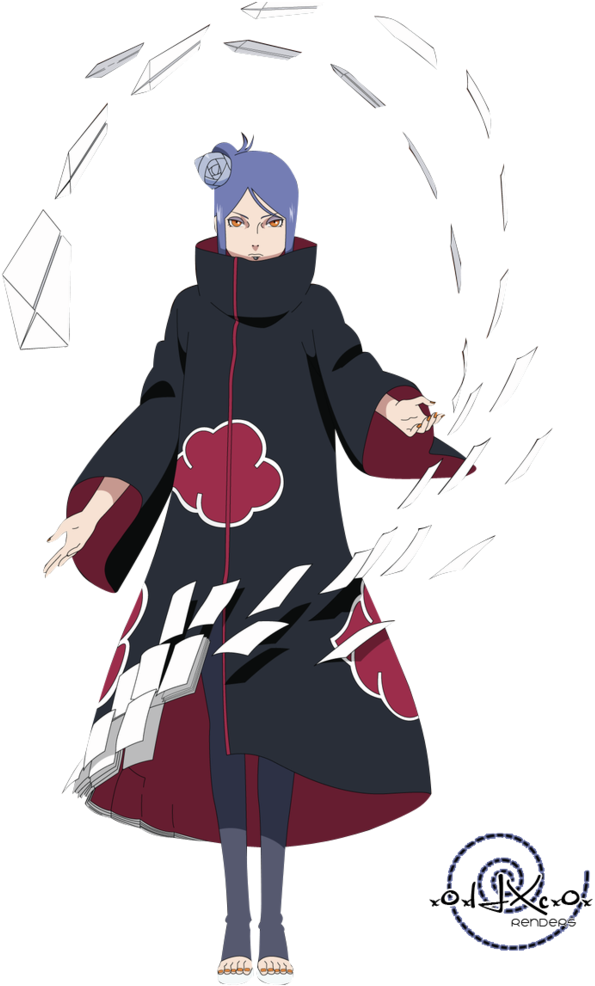 Naruto Shippuden Konan Png , Png Download - Sasori Akatsuki Full Body Clipart (595x986), Png Download