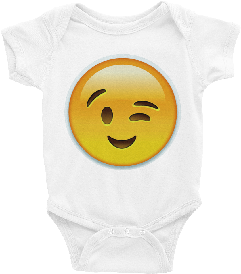 Emoji Baby Short Sleeve One Piece - Smiley Clipart (838x954), Png Download