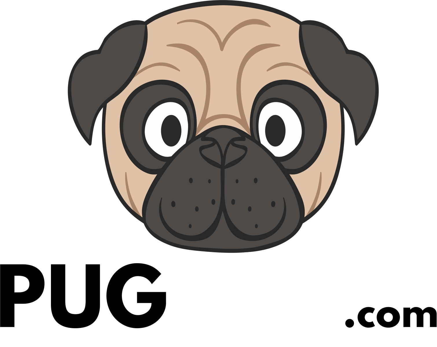 Pugenvy - Pug Clipart (1510x1201), Png Download