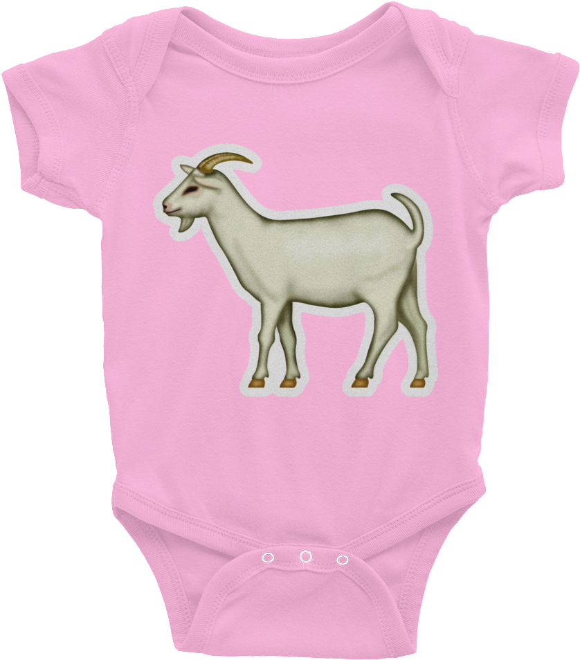 Goat Emoji Png - Infant Bodysuit Clipart (838x954), Png Download