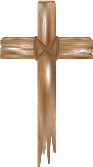 Get The Mindset - Cross Made Out Of Wood Clipart (595x595), Png Download