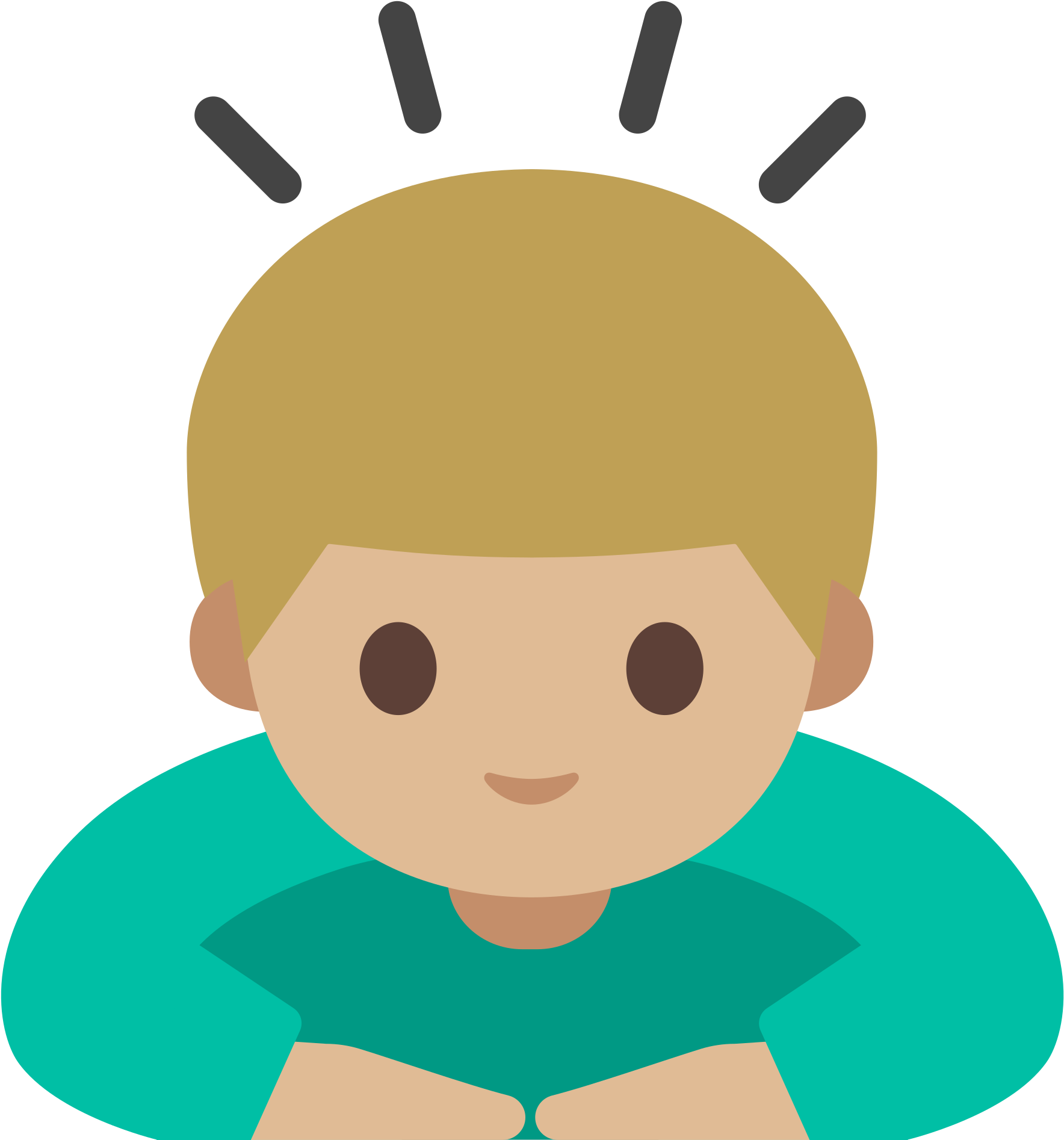 Open - Significa Este Emoji 🙇 Clipart (2000x2000), Png Download