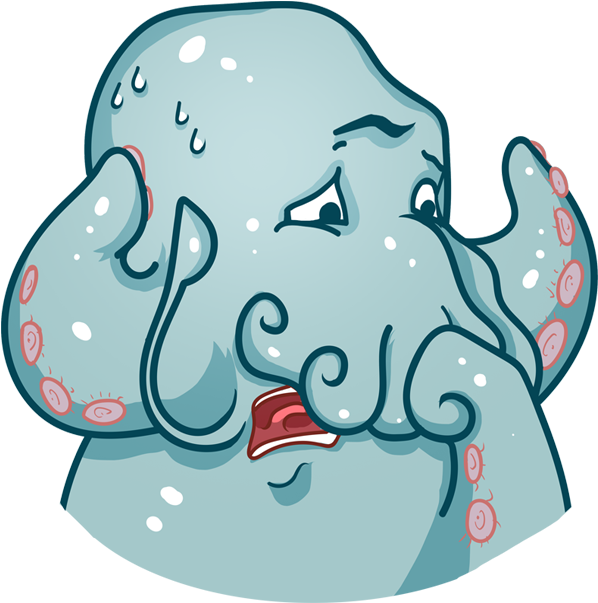 Cthulhu Calls Messages Sticker-4 Clipart (598x603), Png Download