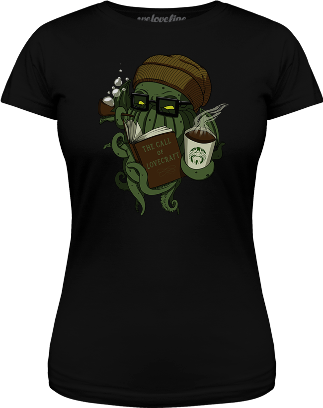 Hipster Cthulhu - Cartoon Clipart (1000x1000), Png Download