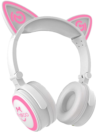 Cat Earheadphones Transparent Clipart (580x580), Png Download