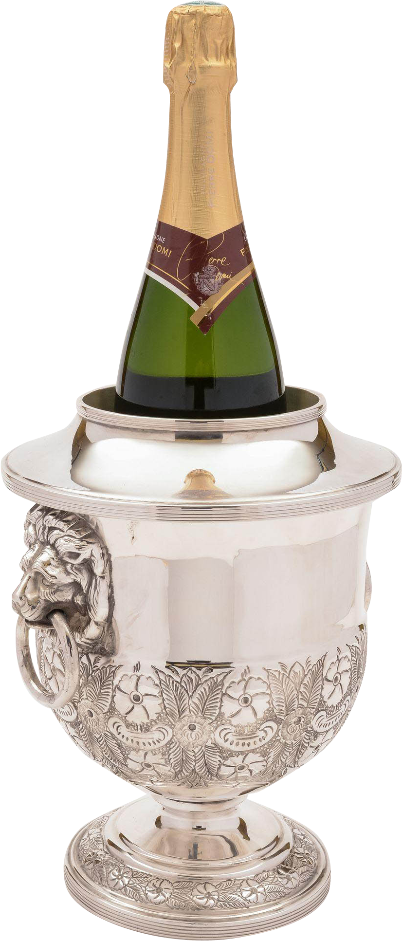 Silver Plated Champagne/wine Bucket, Circa 1920 Found - Champagne Clipart (1932x1932), Png Download