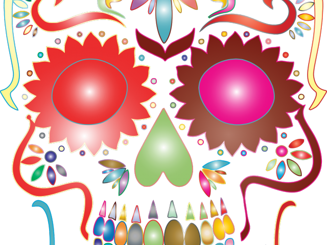 Sugar Skull Clipart Transparent Background - Sugar Skull Transparent Background - Png Download (640x480), Png Download