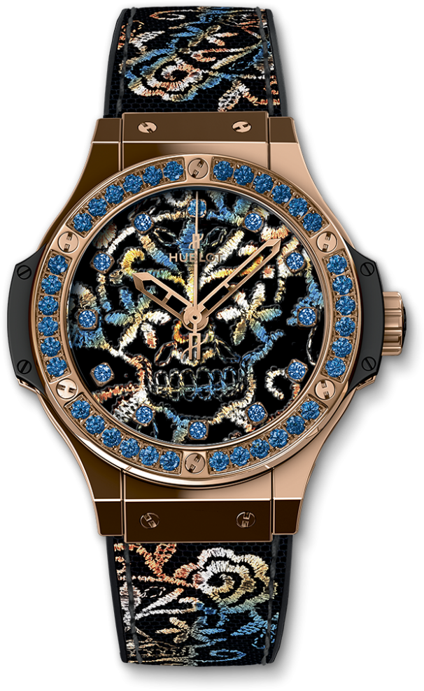 Big Bang Broderie Sugar Skull Gold - Hublot 343 Ps 6599 Nr 1201 Clipart (1000x1000), Png Download