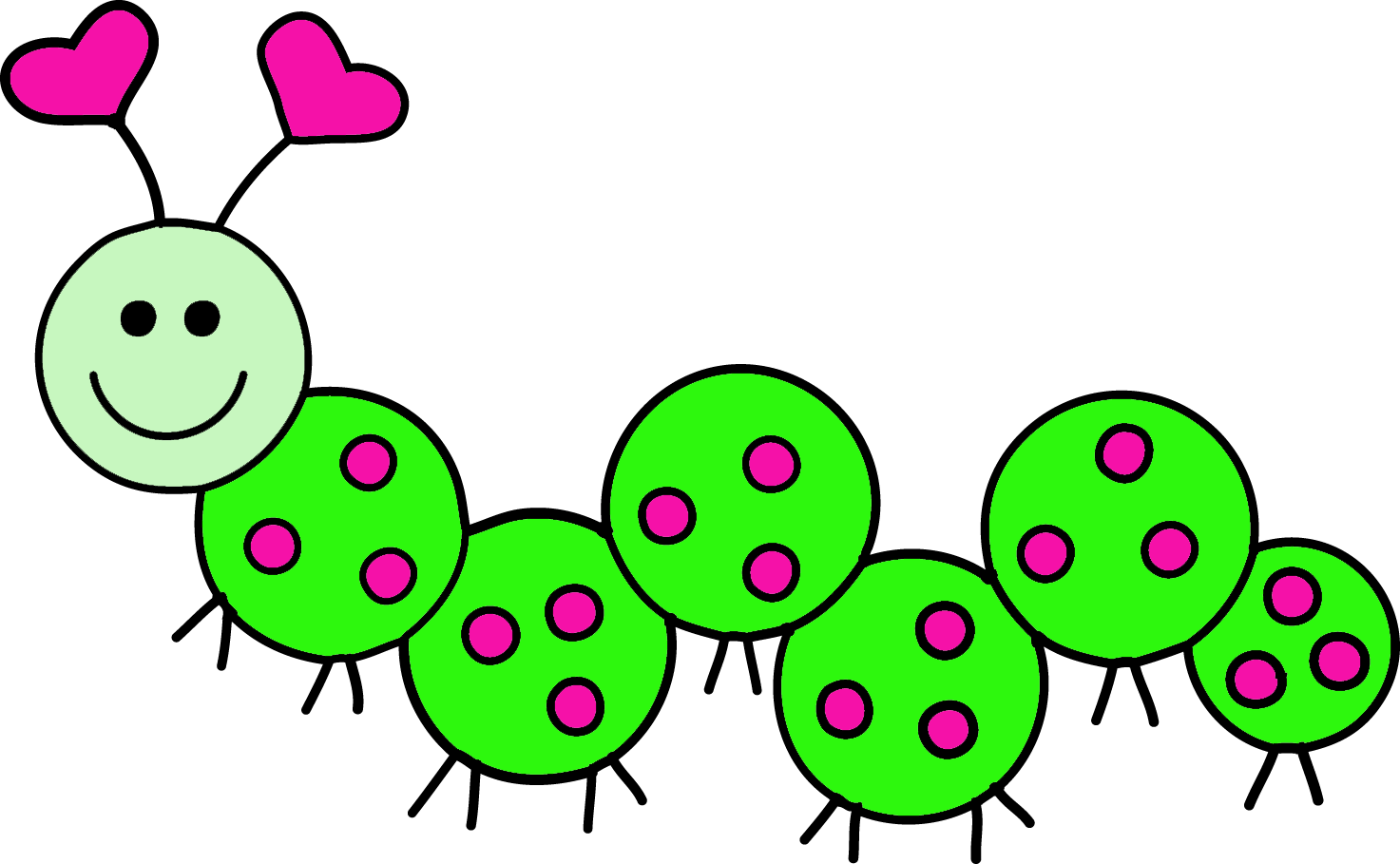 Caterpillar Clip Art - Love Bug Clip Art - Png Download (1473x909), Png Download