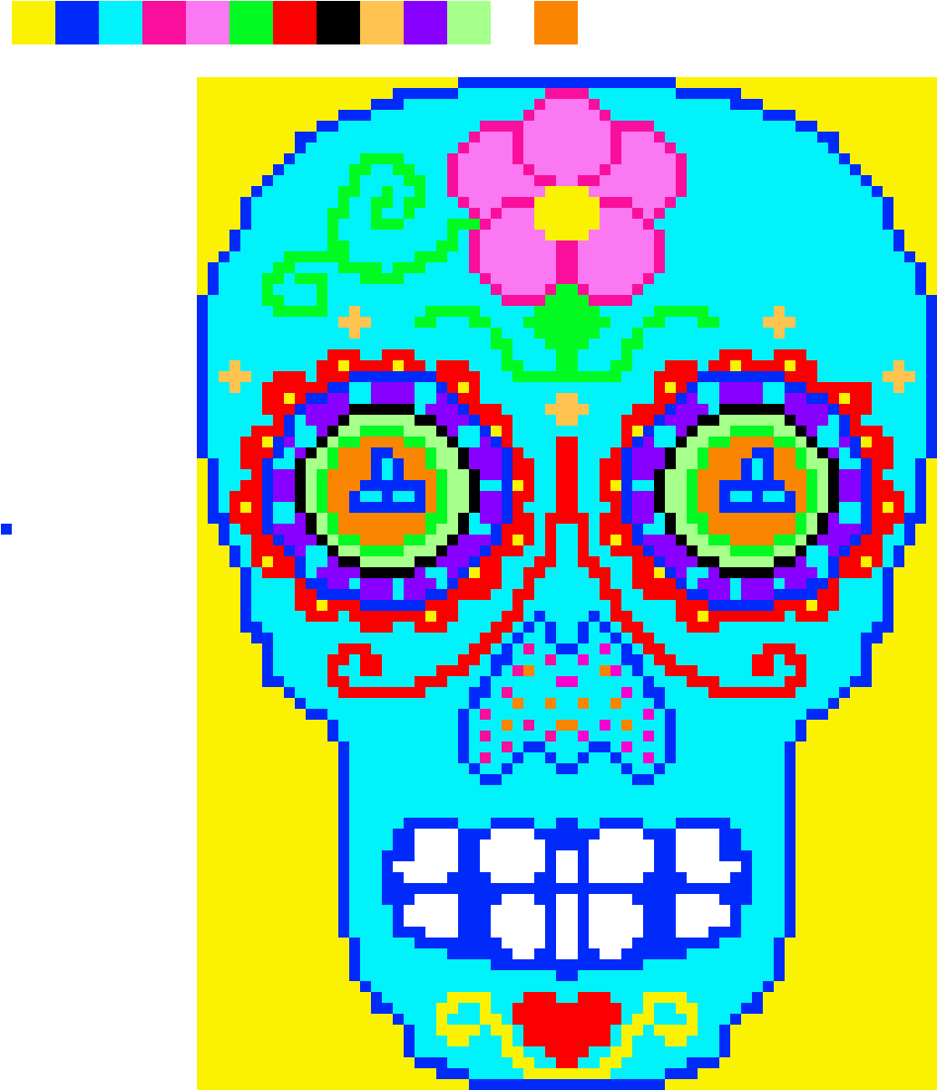 Sugar Skull - Circle Clipart (1104x1260), Png Download