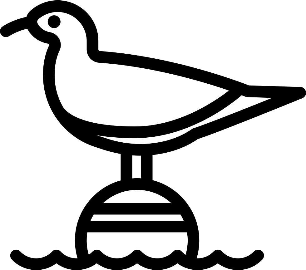 Seagull Icon Free Download Png Seagull Svg File - Portable Network Graphics Clipart (980x865), Png Download