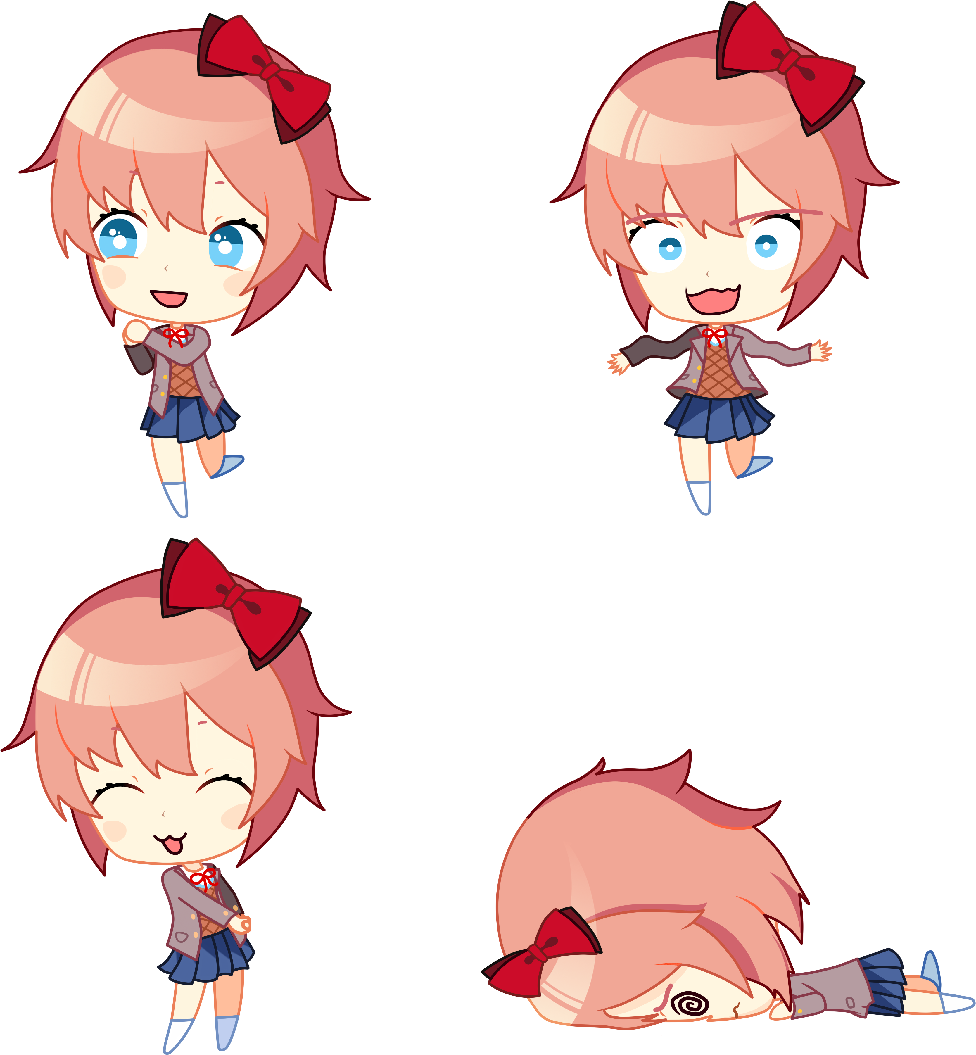 Reddit Sayori Fanfiction Pictures Chibi Png Reddit - Doki Doki Literature C...