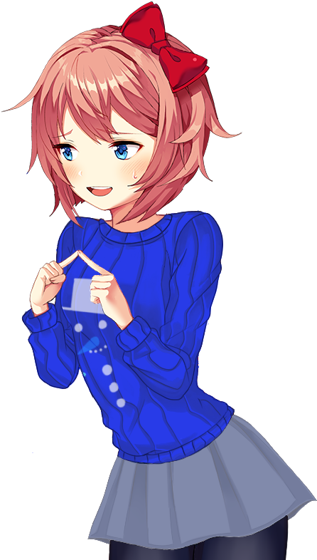 #ddlc #misenfisen04 #comic #dokidokiliteratureclub - Doki Doki Literature Club Sayori Clipart (500x800), Png Download