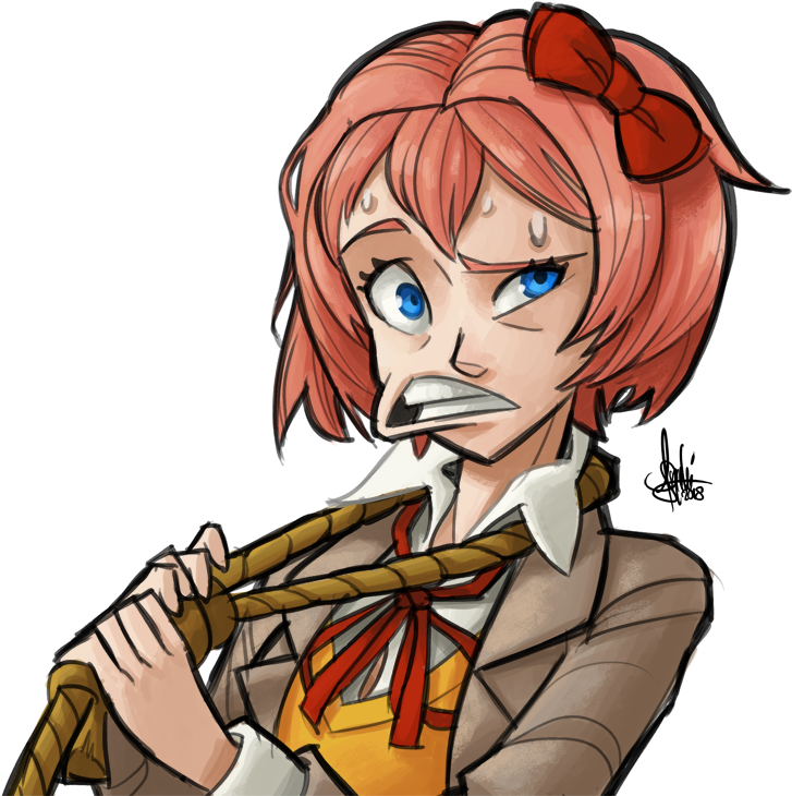 Sayori By Theartrix - Sayori As A Boy Clipart (750x747), Png Download