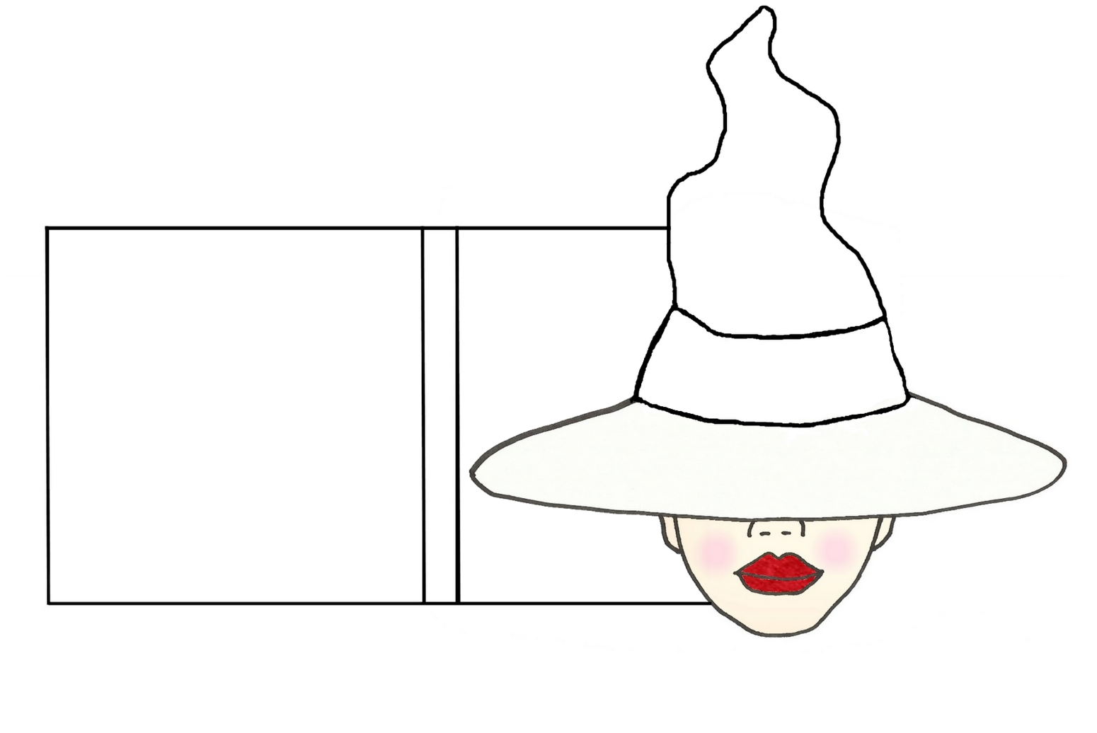 Witch Hat Template 12924 - Cartoon Clipart (1600x1236), Png Download
