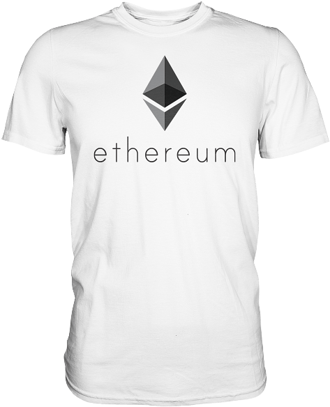 Ethereum T-shirt White - T-shirt Clipart (558x592), Png Download