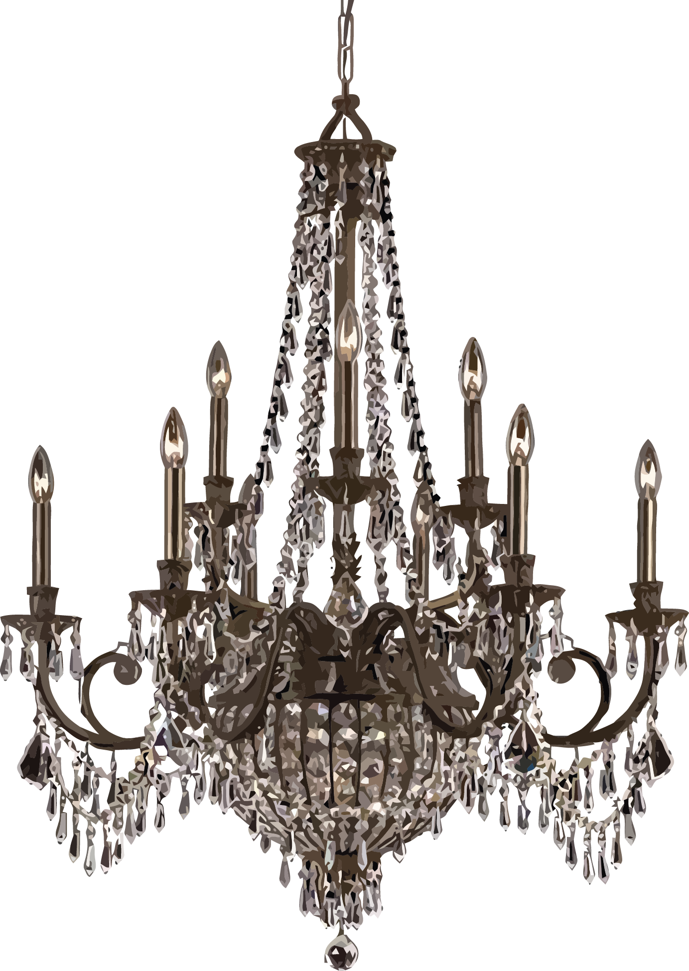 Chandelier Lighting Free Png Hq Clipart - Chandeliers Png Transparent