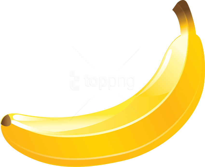 Free Png Download Banana's Clipart Png Photo Png Images - Banana With Black Background Transparent Png (850x692), Png Download