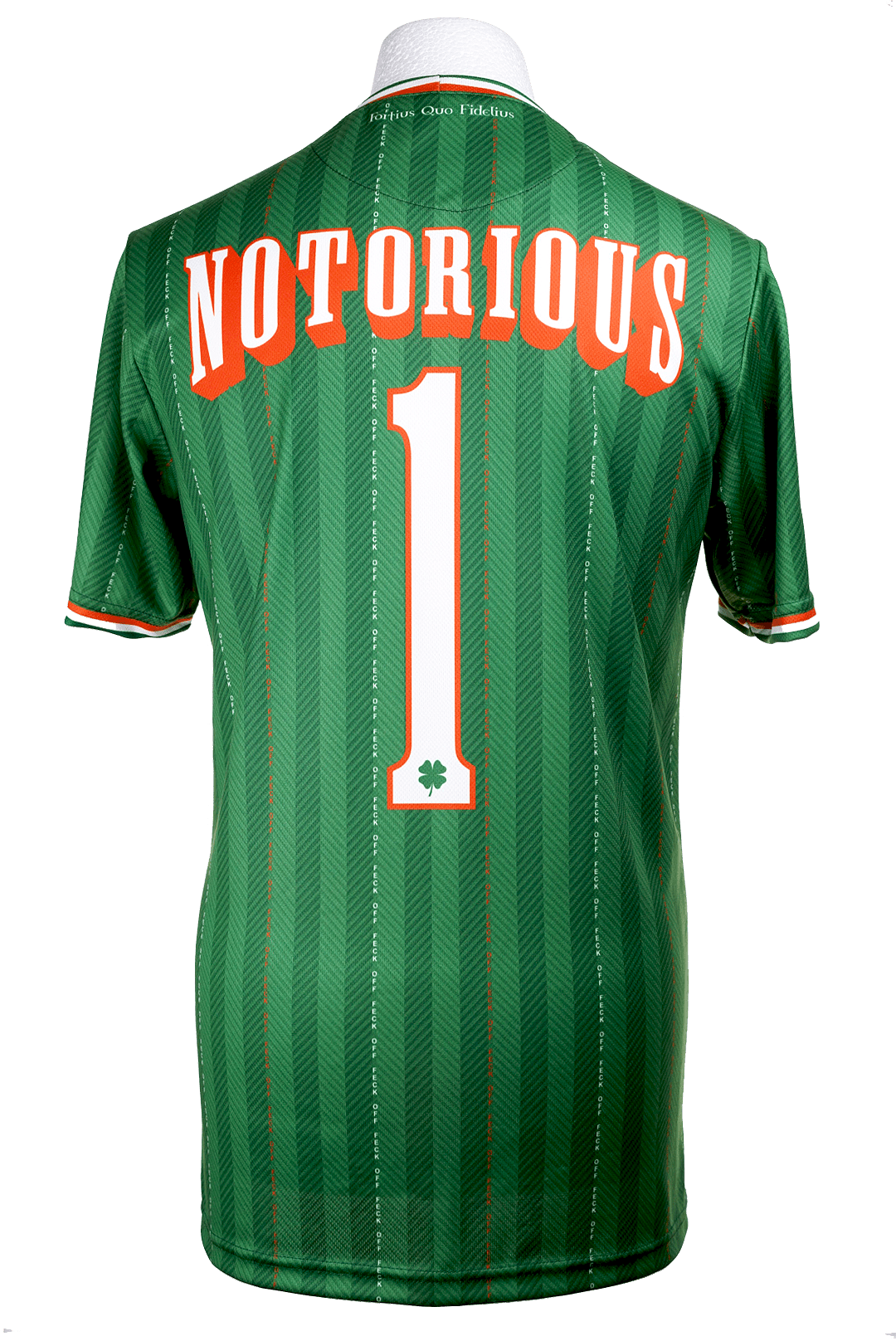 Conor Mcgregor Feck Off Football Shirt Back - Sports Jersey Clipart (1080x1616), Png Download