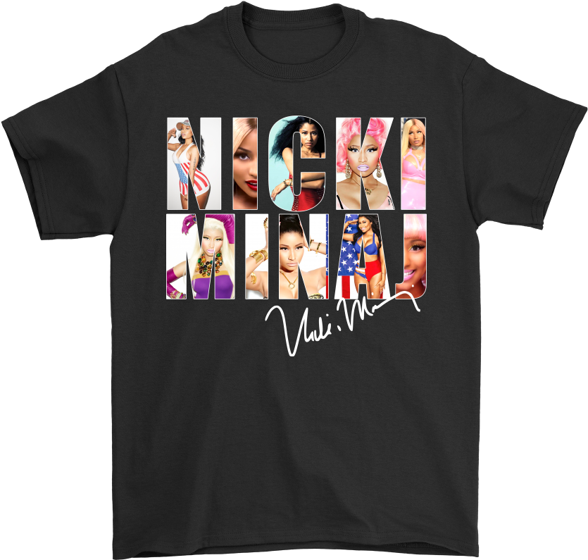 Nicki Minaj Singer As Seen Through Name Signature Shirts - Best Friend For Life Shirt Clipart (1000x1000), Png Download