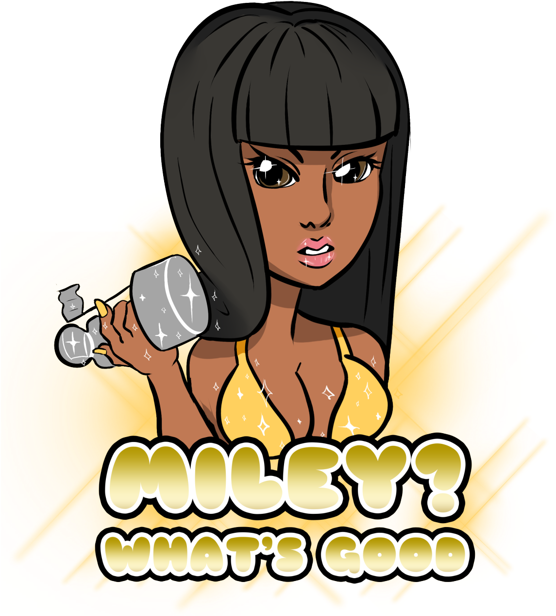 ﾟ✧ Transparent Nicki Minaj To Slay Your Blog - Cartoon Clipart (1280x1280), Png Download