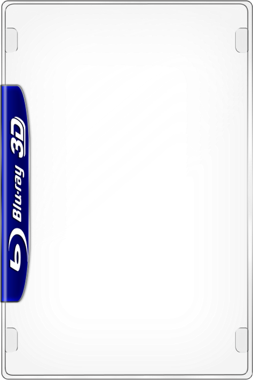 3d - Blu Ray Clipart (500x750), Png Download