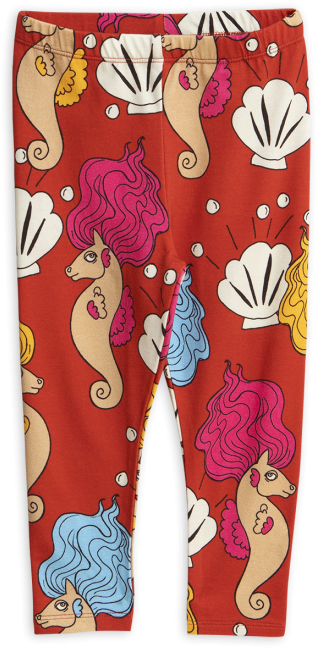 Girl's Mini Rodini Seahorse Leggings Clipart (786x786), Png Download