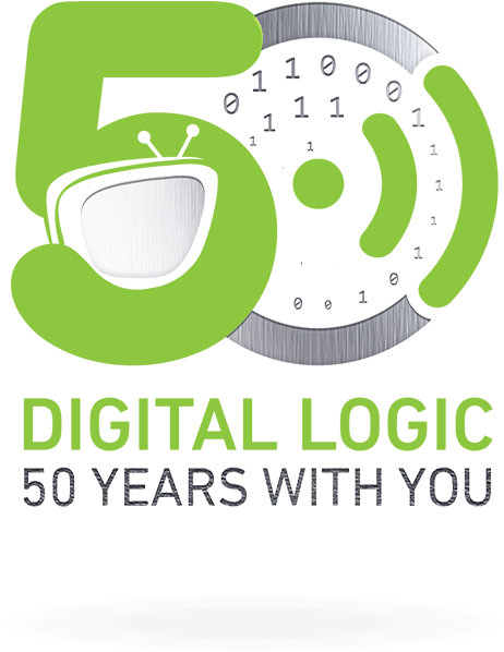 Digital Logic Celebrates 50 Years In Business - Graphic Design Clipart (500x846), Png Download