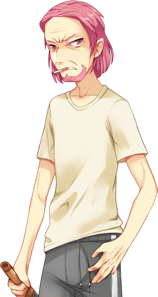 Ddlc - Doki Doki Literature Club Natsuki Dad Clipart (600x1100), Png Download