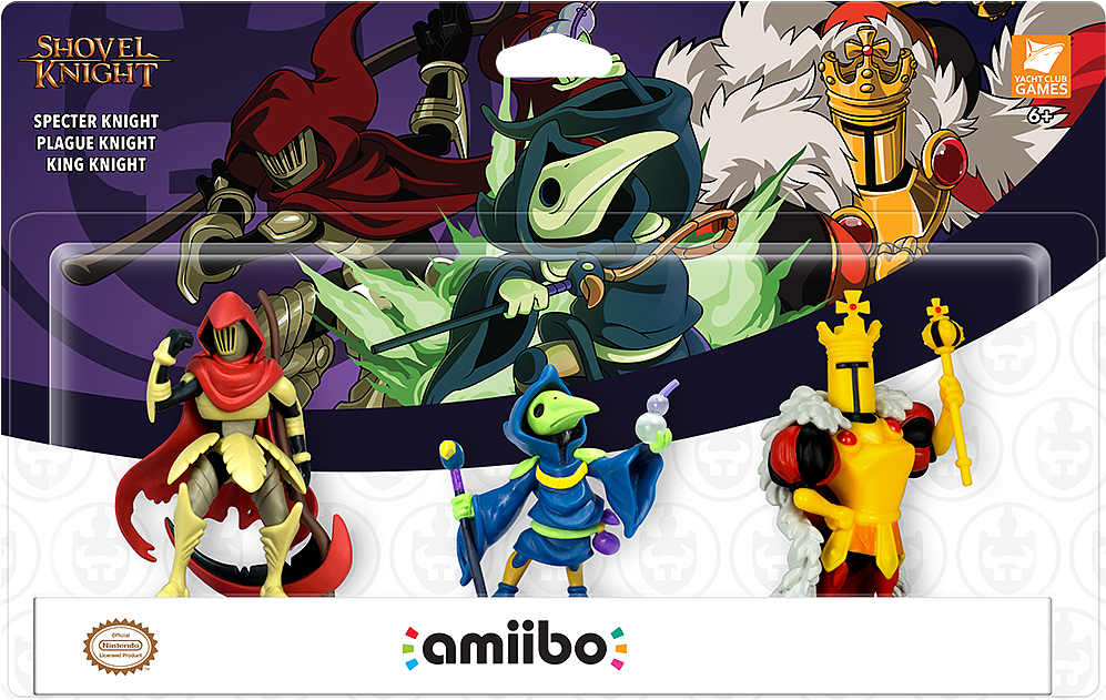 Shovel Knight Amiibo 3 Pack Clipart (1000x1000), Png Download