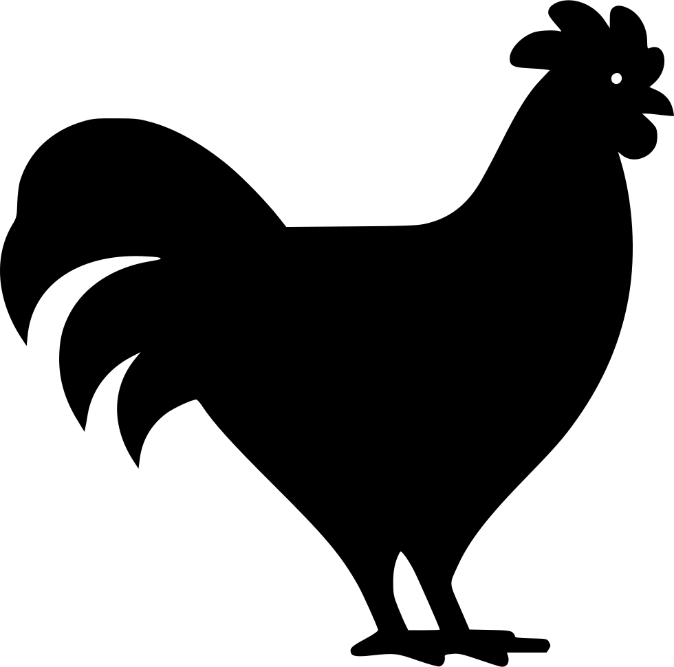 Chicken Poultry Svg - Chicken Head Icon Png Clipart (980x970), Png Download