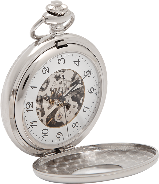 Kensington Mechanical Pocket Watch - Clock Clipart (600x1000), Png Download