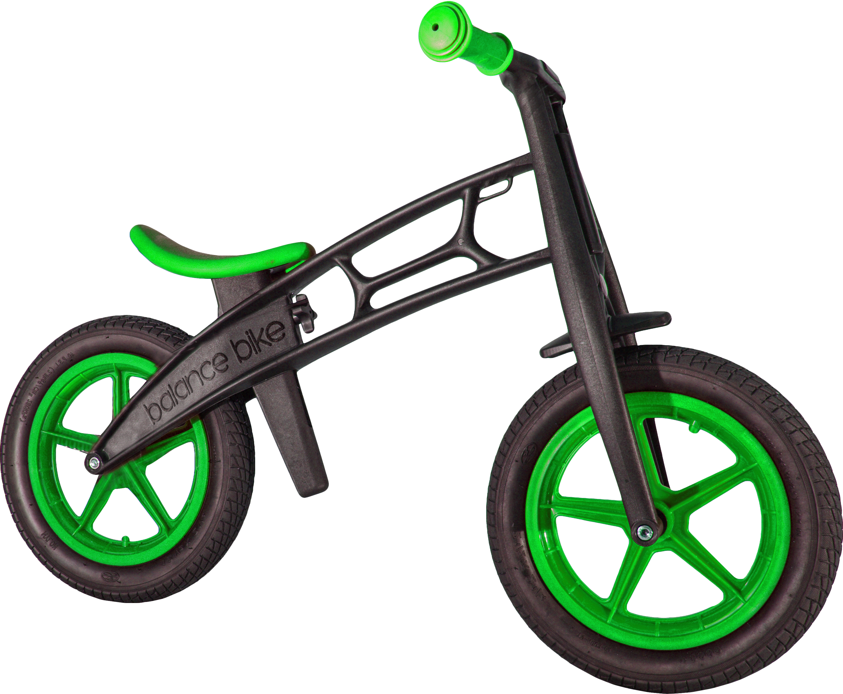 Dad Teaching Kid Riding Bike Png - Plastic Balance Bike Clipart (3290x2708), Png Download