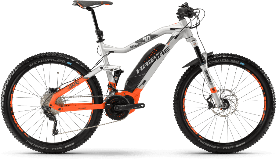 Haibike Fullseven Electric Bike - Haibike Sduro Fullseven 6.0 Clipart (915x533), Png Download