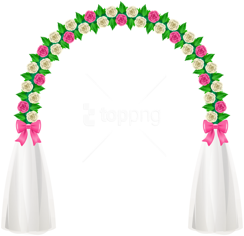 Free Png Download Wedding Arch Clipart Png Photo Png - Wedding Arch Clipart Transparent Png (850x820), Png Download