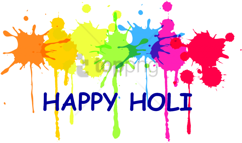 Free Png Holi Color Happy Png Images Transparent - Paint Splatter Clip Art (850x532), Png Download