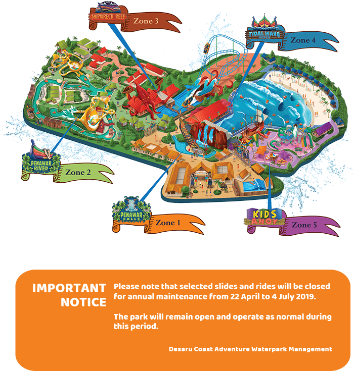 Desaru Coast Adventure Waterpark - Desaru Coast Adventure Park Clipart (722x800), Png Download