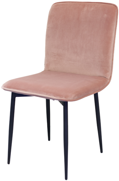 Lucio Sidechair, Pink Velvet - Chair Clipart (640x640), Png Download