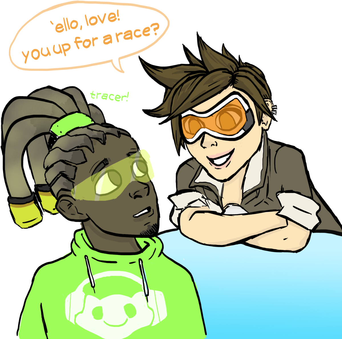 I Main Lucio And These Two Would Be Such A Cute - Overwatch Ships Cute Fanart Clipart (1280x1280), Png Download