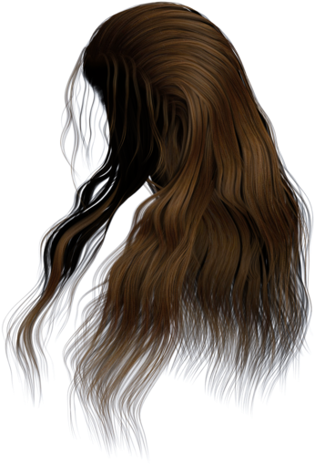 Stock Images Long - Long Hair Png Side Clipart (600x521), Png Download