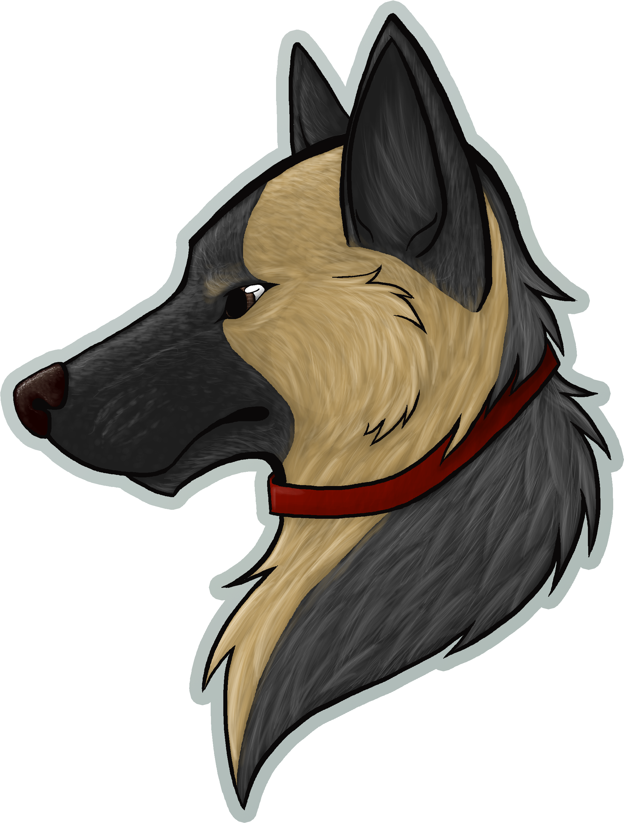 German Shepherd - Czechoslovakian Wolfdog Clipart (2260x2884), Png Download