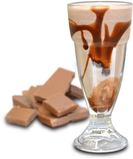 Chocolate Milkshake - $4 - Clipart (960x398), Png Download