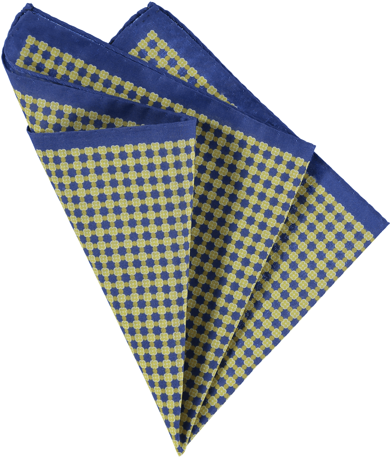 Cotton Pocket Square Geometric Blue - Clothing Clipart (1248x1461), Png Download