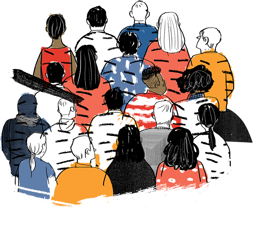 People Voting Cartoon - Social Group Clipart (862x758), Png Download