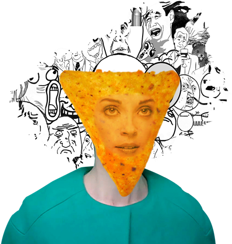 View Dorito Face , - Illustration Clipart (750x500), Png Download