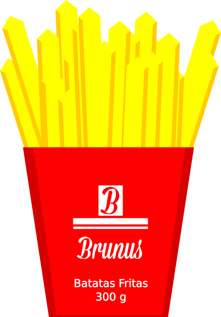 French Fries Ketchup Potato Chips Png Image - Kentang Goreng Vektor Clipart (894x1280), Png Download